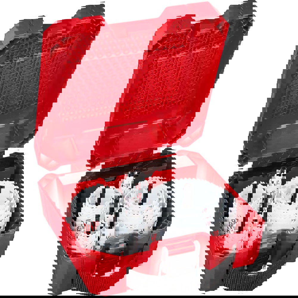 Master Electrician's Hole Saw Kit: 19 Pc, 3/4 to 4-3/4